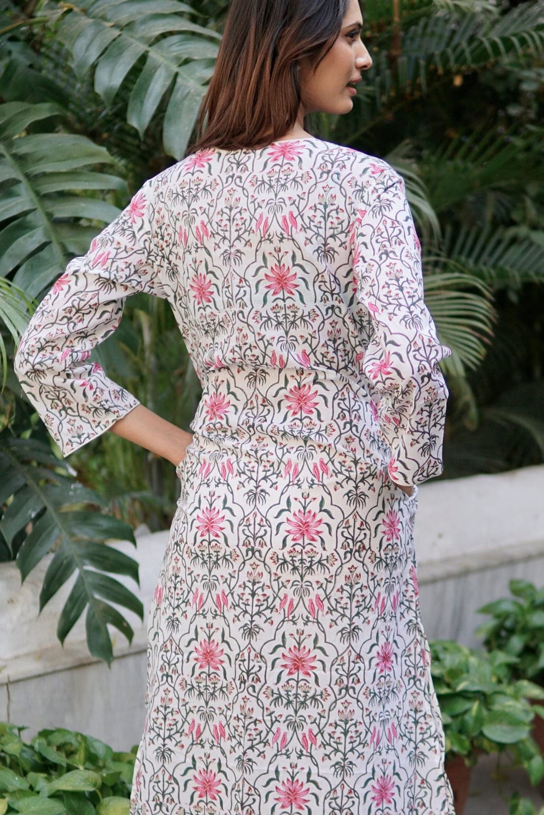Beach kaftan, luxury beach cover-up 'Delphine'