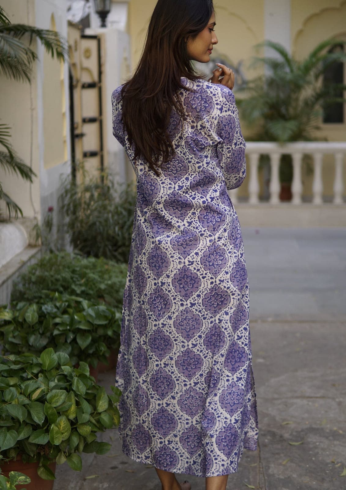 Beach kaftan, luxury beach cover-up 'Romy'