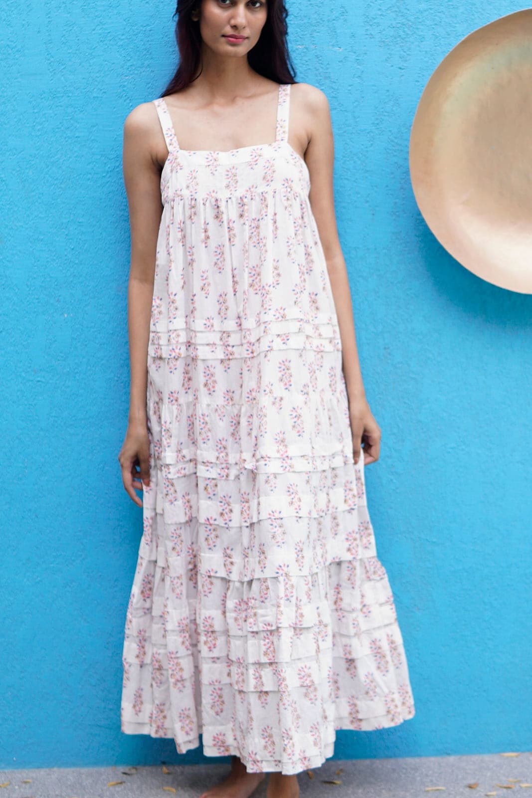 Floaty summer maxi dress with pockets