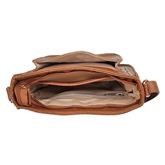 Women Rust Pu Sling Bag