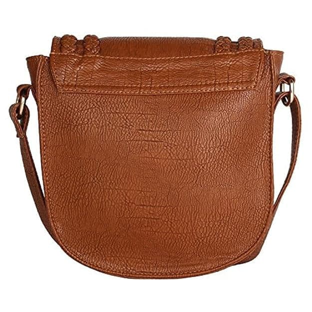 Women Rust Pu Sling Bag