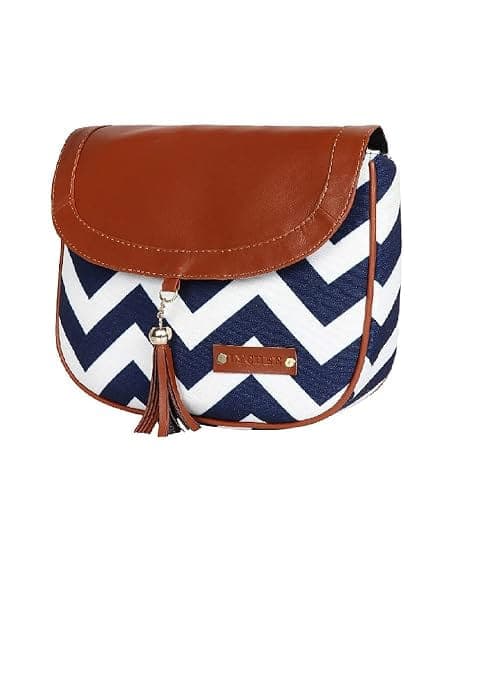 Zig Zag Canvas Printed Women Sling Bag