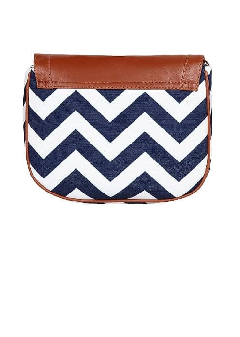 Zig Zag Canvas Printed Women Sling Bag
