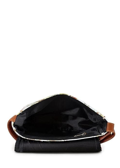 Floral Printed Canvas Women Sling Bag