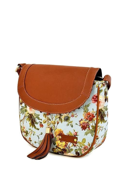 Floral Printed Canvas Women Sling Bag