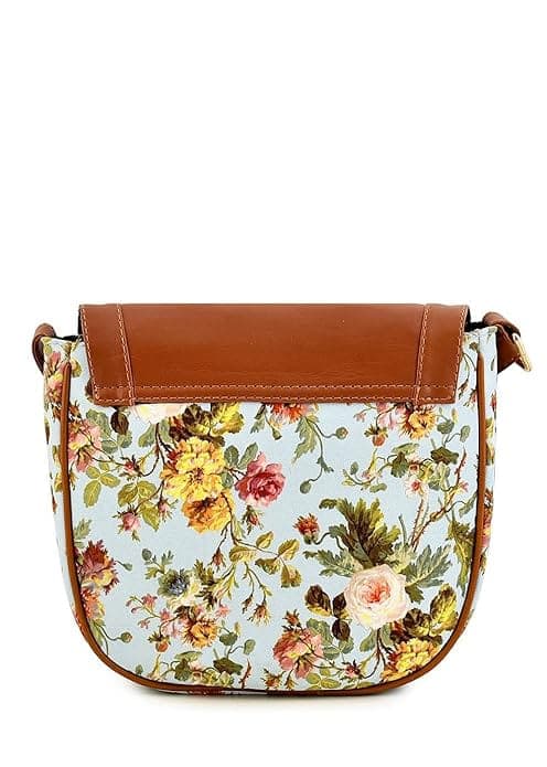 Floral Printed Canvas Women Sling Bag