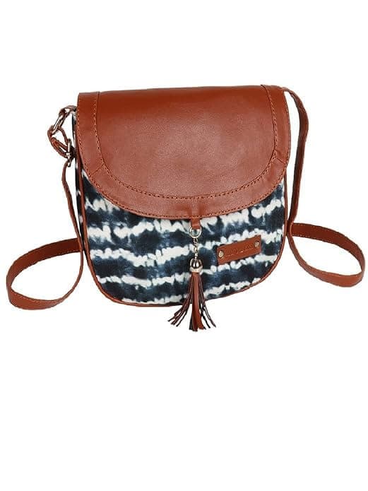 Tie Die Canvas Printed Women Sling Bag