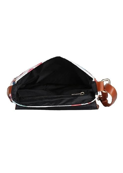 Heart Canvas Printed Women Sling Bag