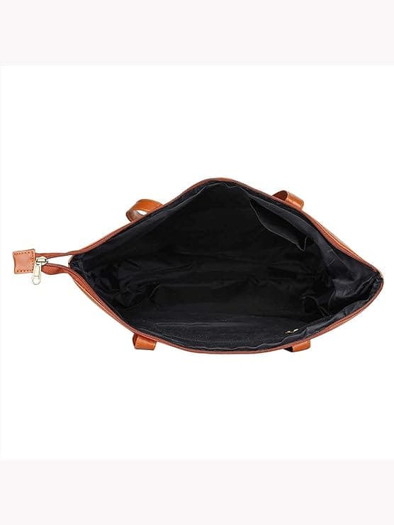 Multicolor Leaf print canvas pu women tote bag