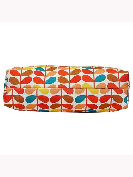 Multicolor Leaf print canvas pu women tote bag