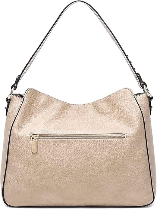 Cream color vegan pu women bag