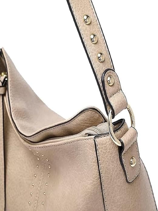 Cream color vegan pu women bag