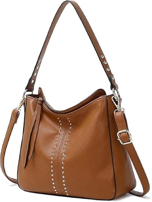 Tan color vegan pu women bag