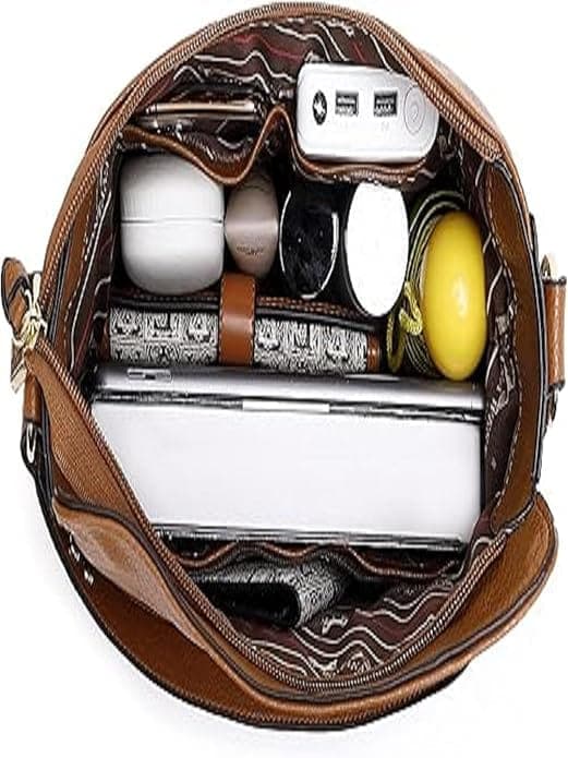 Tan color vegan pu women bag