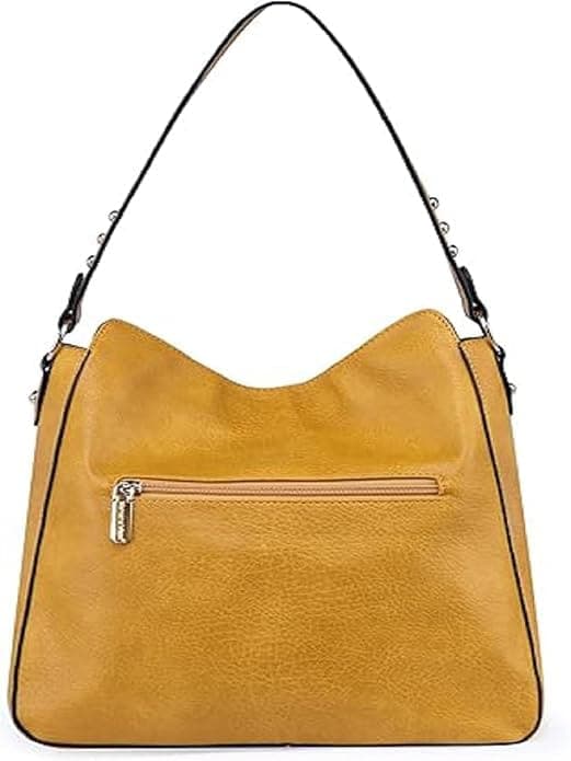 Mustard color vegan pu women bag
