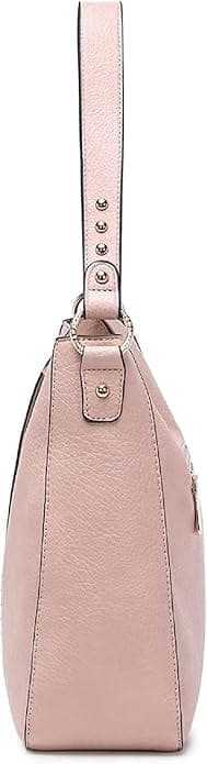 Pastel Pink color vegan pu women bag
