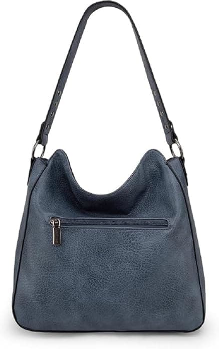 Denim color vegan pu women bag