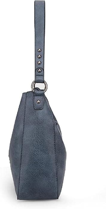 Denim color vegan pu women bag