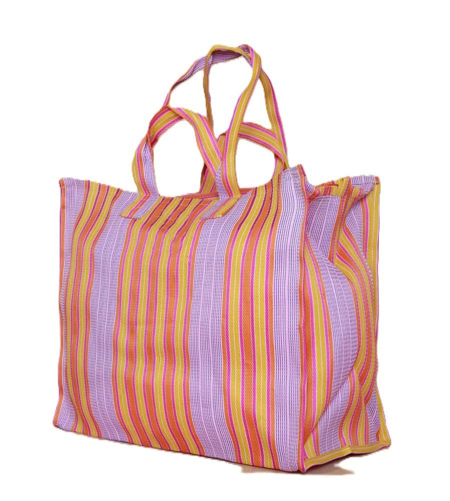 Violet orange Nylon Grocery Shopping Bags 