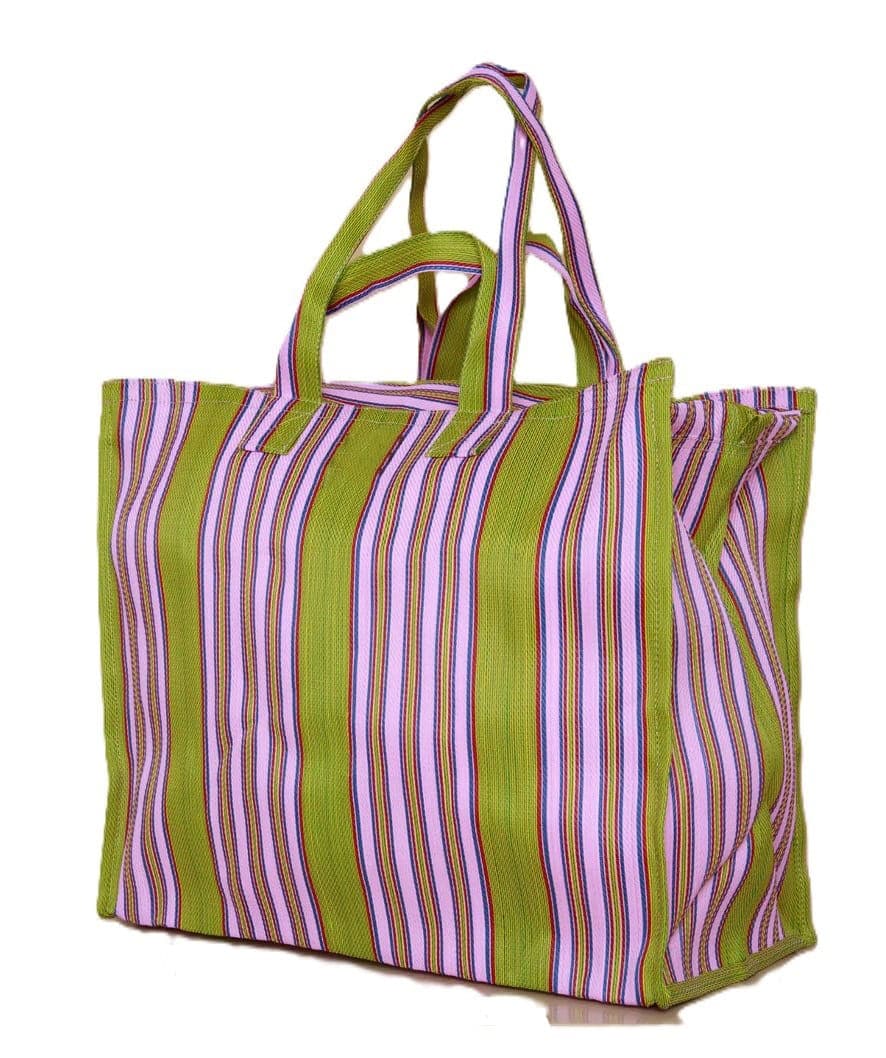 Olive violet nylon grocery shopping bags