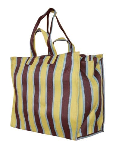 Lemon Brown nylon grocery shopping bags