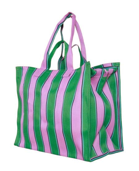 Green Lilac nylon grocery shopping bags