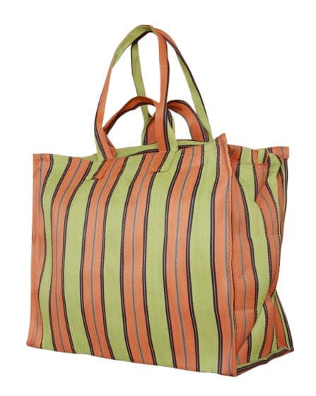 Lemon orange nylon grocery shopping bags