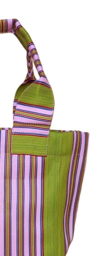 Green Lavender nylon tote bags