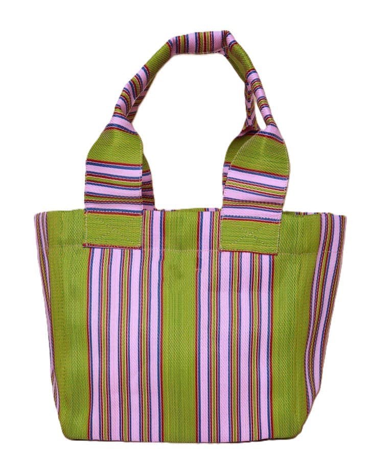 Green Lavender nylon tote bags