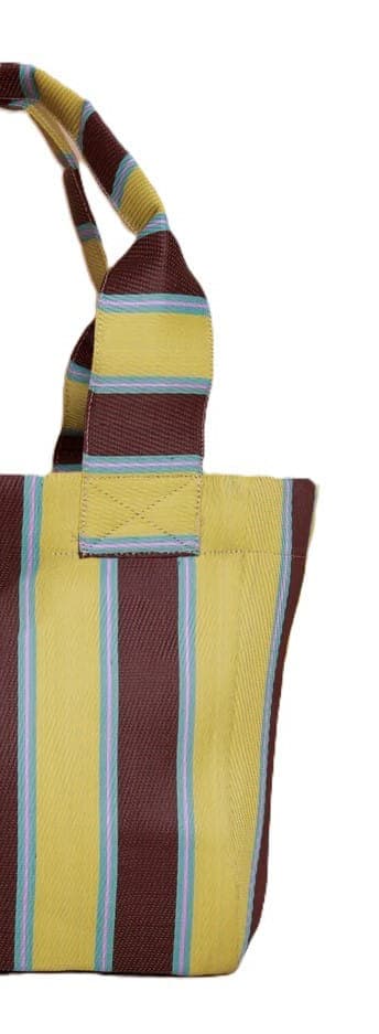Lime Chocolate nylon tote bag