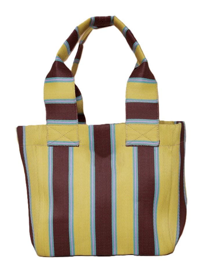 Lime Chocolate nylon tote bag