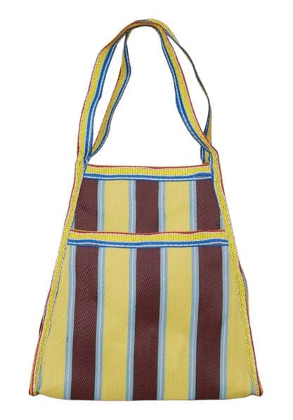 Lime Chocolate trapezium shape nylon bag