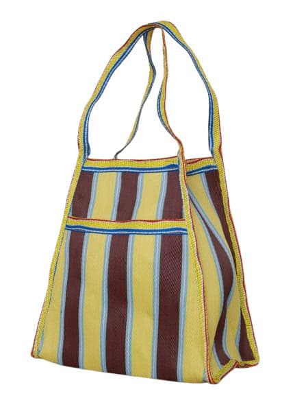 Lime Chocolate trapezium shape nylon bag