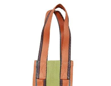 Orange lime nylon bottle bag