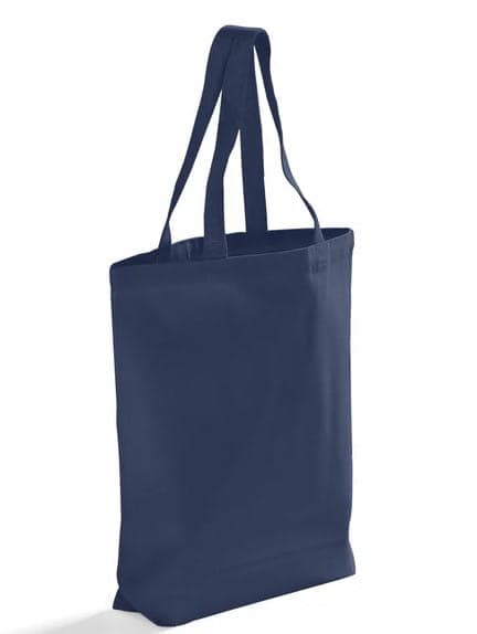 Gusset canvas grocery shopping bag 