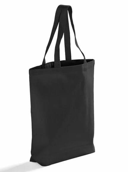 Gusset canvas grocery shopping bag 