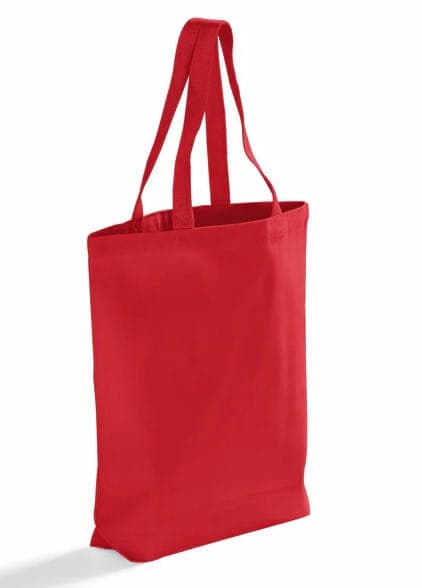 Gusset canvas grocery shopping bag 