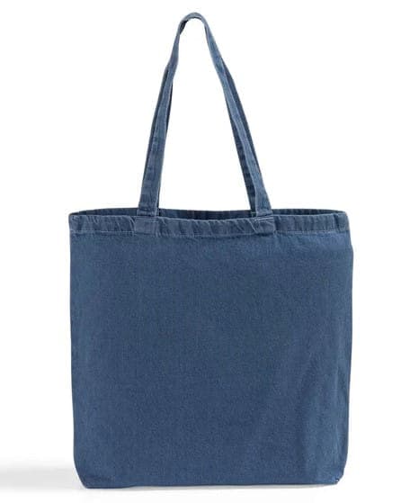 Denim cotton grocery shopping bag