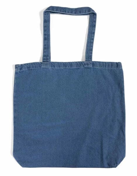 Denim cotton grocery shopping bag