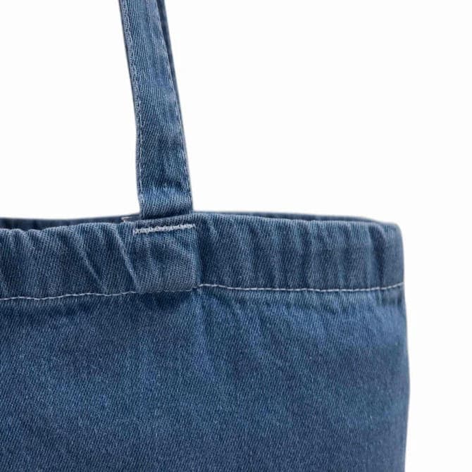 Denim cotton grocery shopping bag