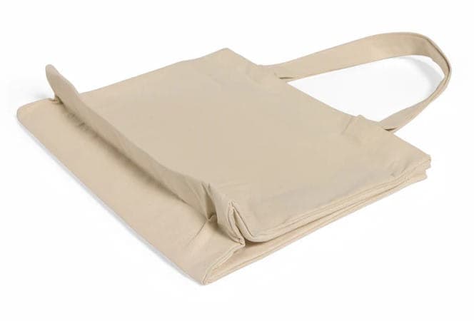 Large front pocket canvas shopping bag 