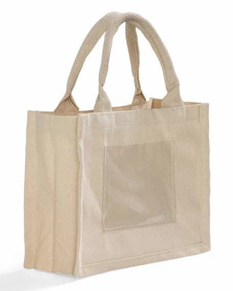 Rolled sewing handle canvas bag