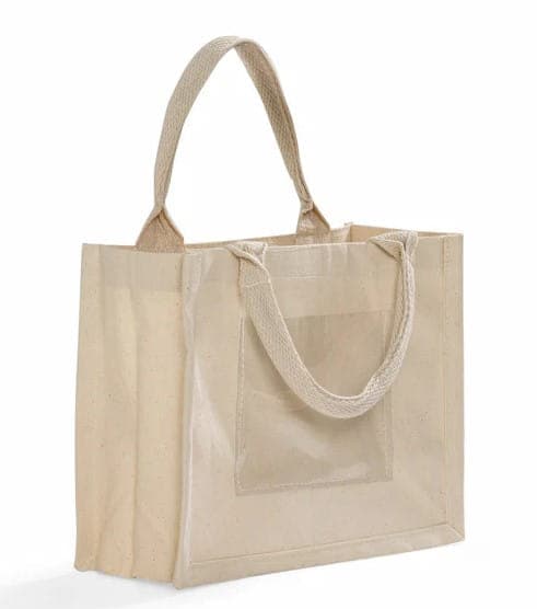 Rolled sewing handle canvas bag