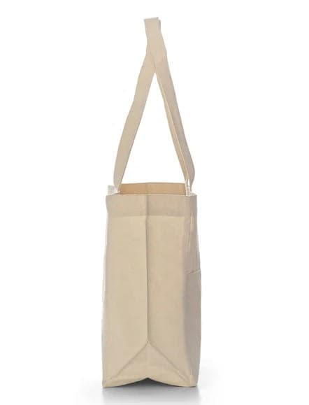 Mini front pocket canvas grocery bag