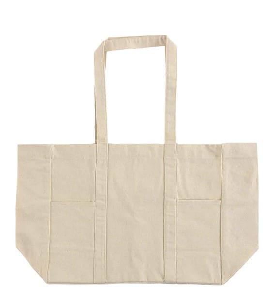 Mini front pocket canvas grocery bag
