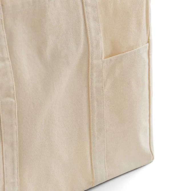 Mini front pocket canvas grocery bag