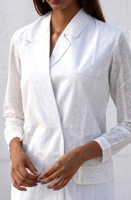CONCEPTS BUTTON BLAZER DRESS
