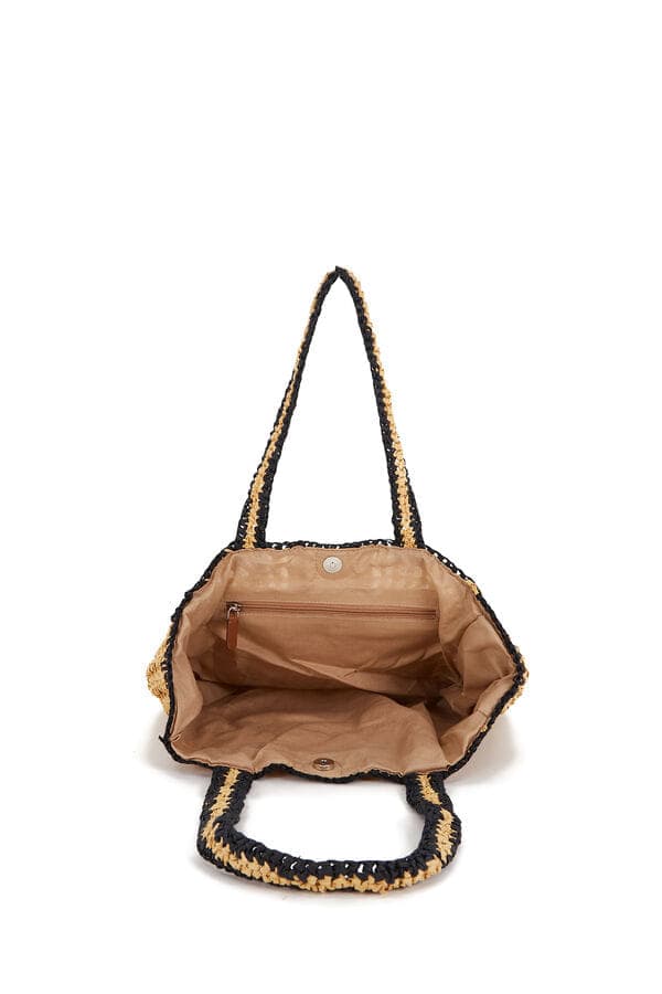 Raffia beach bag