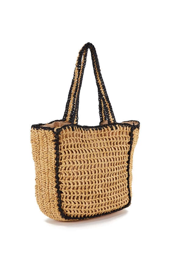 Raffia beach bag
