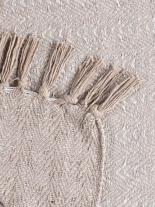 Soft Herringbone Throw Blanket | Used Both Indoor and Outdoor |Blanket for Living Room, Sofa, Bed & Chair | Grey Throw Blanket